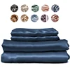 100% Silk Bed Sheet Set Luxury Mulberry Silk Bedding Sets Twin Full Double Queen King Size Fitted Sheet Flat Sheet Pillowcase 1