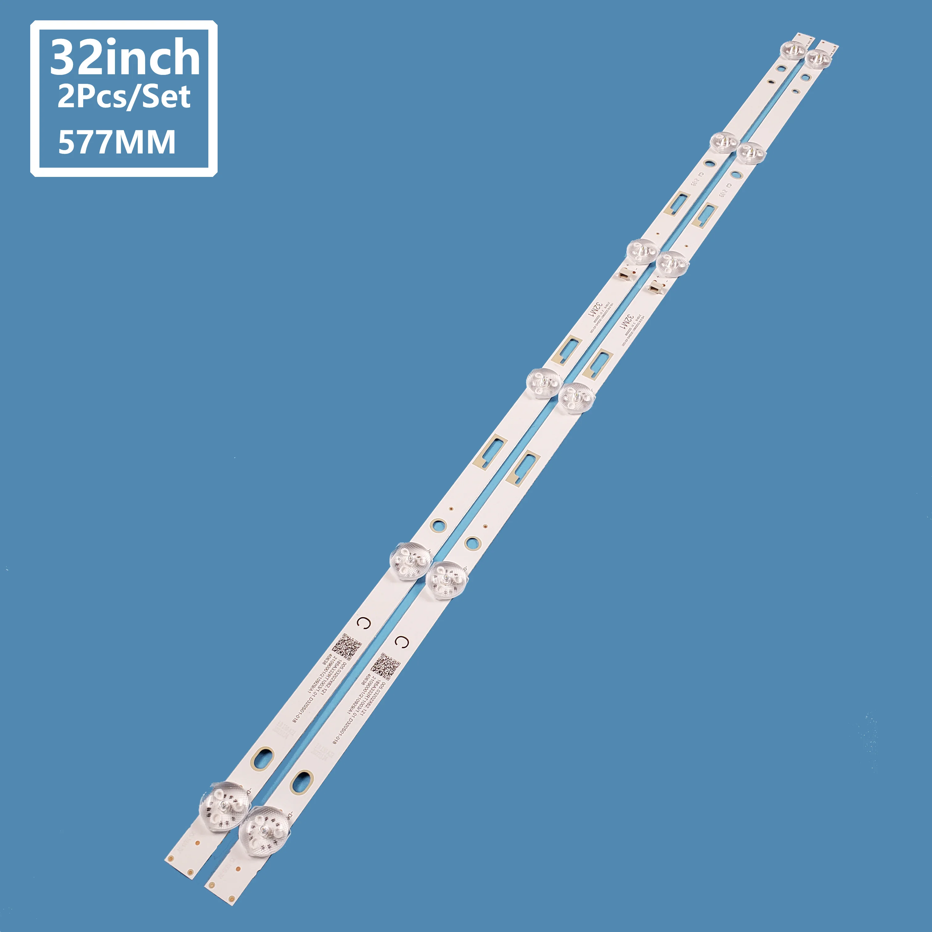 2pcs/set TV Backlight Strips Lights HS 018 D3200601-3030AS For Haier 32inch TV LED TV Strip Light LCD Backlight 2pcs set tv backlight strips lights hs 018 d3200601 3030as for haier 32inch tv led tv strip light lcd backlight