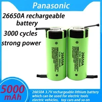 2-10 pièces d'origine Panasonic 26650A 26650 5000 mah 3.7 V Batteries rechargeables au Lithium haute capacité pour lampe de poche voiture électrique 1