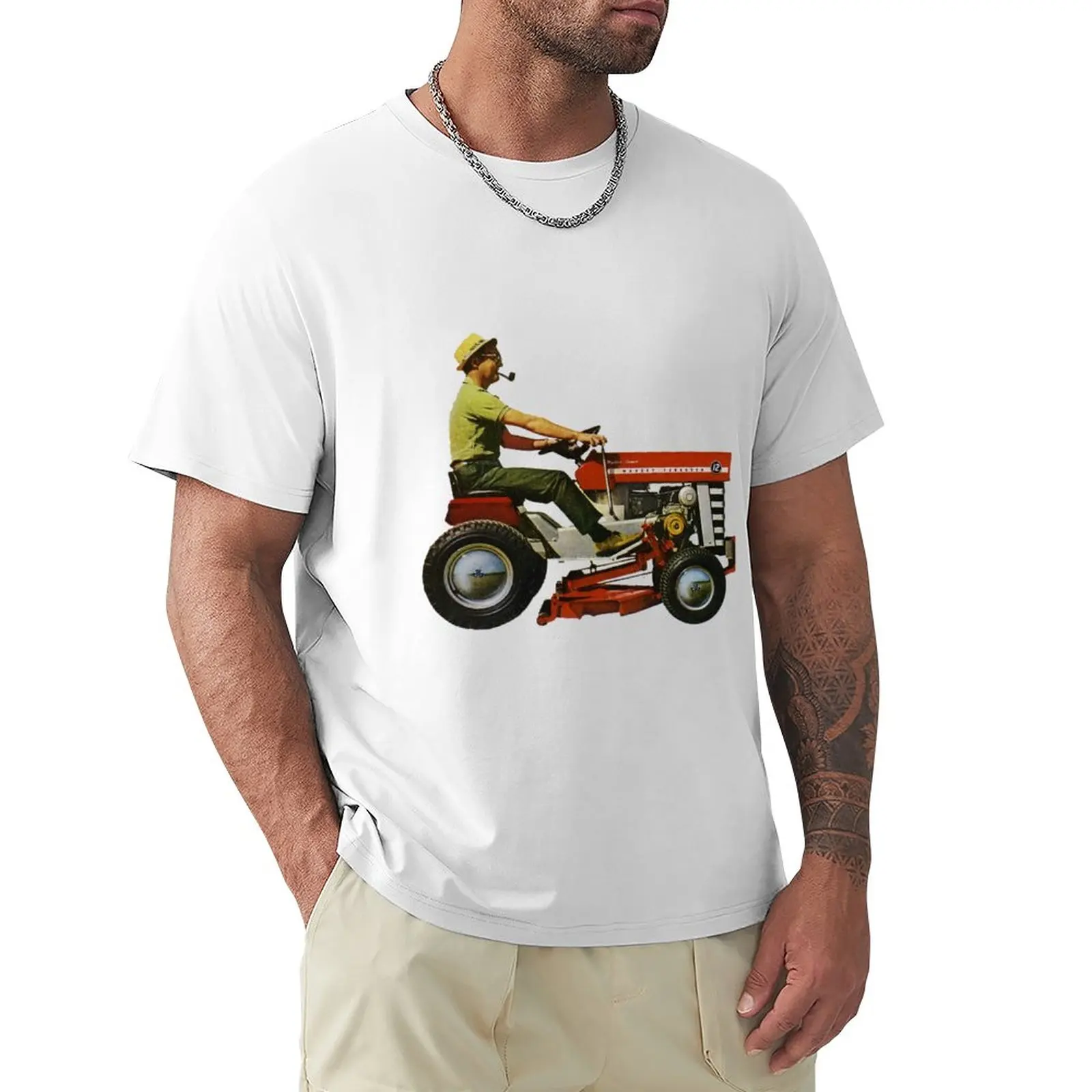 

Massey Ferguson Ride On Mower T-Shirt plain plus sizes vintage men clothings