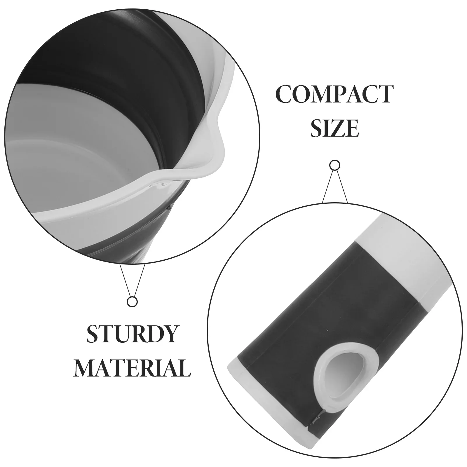 Portable Folding Water Ladle Kitchen Bathroom Bathing Hair Washing Silica fruits vegetables Water Scoop Collapsible Travel Spoon