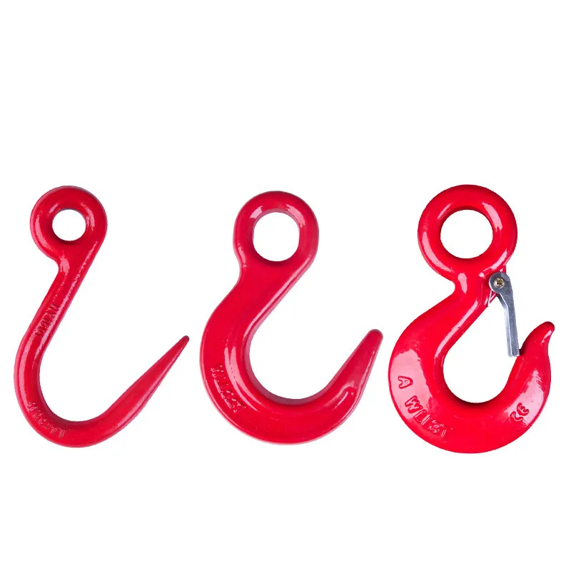 Crane Hook, With Latch Alloy Steel Crane Hoist Hook Drop Forged Alloy Steel Swivel Eye Hook - Hook, Grab Hook