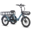 500W Cargo Three Wheel ebike  FAFREES F20 Mate Adult Electric Bicycle 48V18.2Ah Battery Folding E-bike 20*3.0 Fat Tires 7
