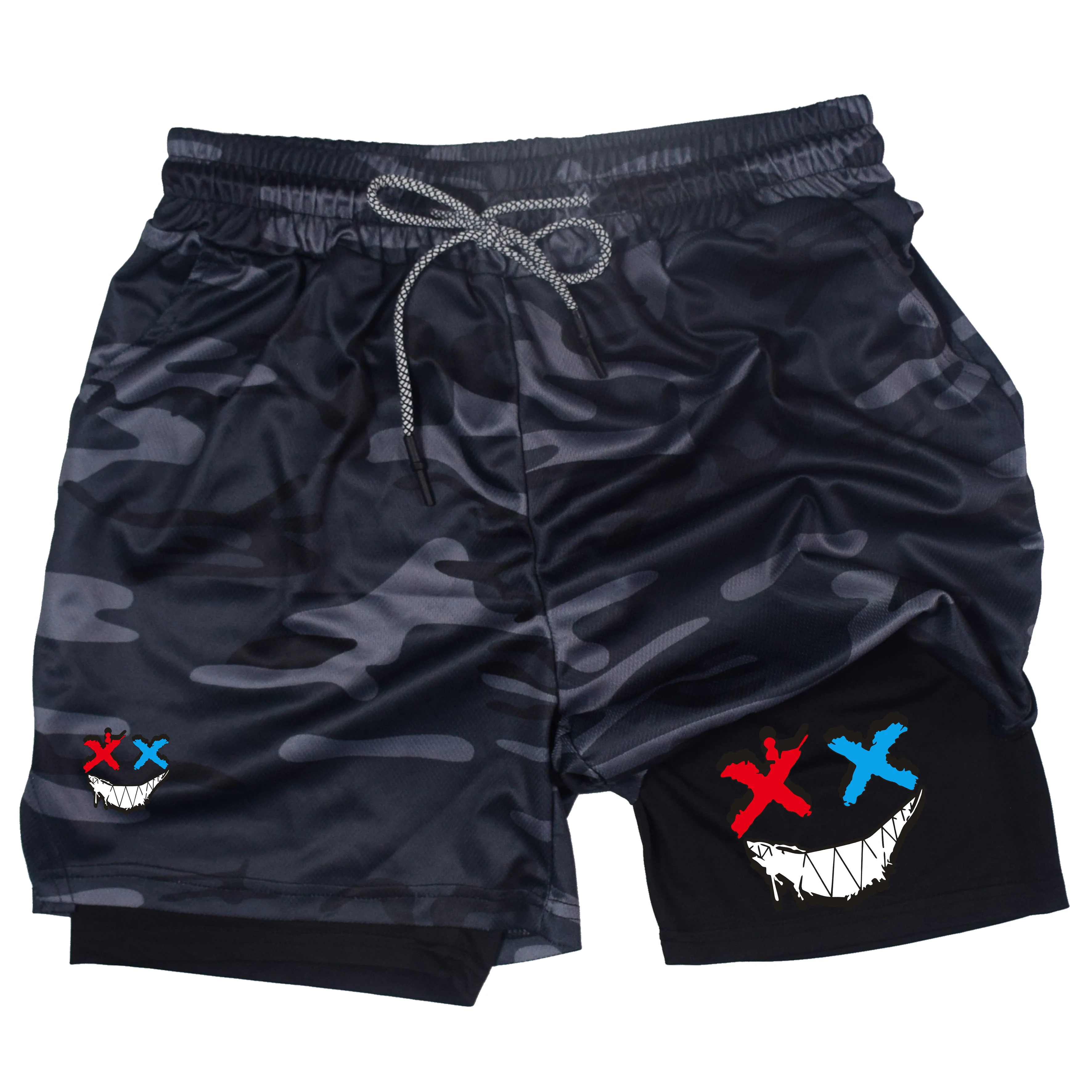Men Running Shorts 2 In 1 Double-deck Sport Shorts Sportswear Gym Fitness Short Pants Training Jogging Bottom Men's Clothing 6