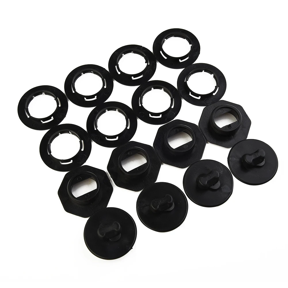 4 PCS Universal Car Floor Mounting Points Carpet Mat Mats Clips Fixing Grip Clamps Black Anti-Slip Floor Holders Sleeves auto carpet plate floor pad heel foot mat pedal patch covers black pvc water proof car floor mats 15x23cm black mats