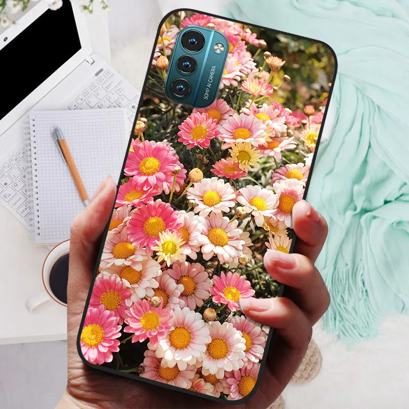 Floral Astronaut Soft TPU Silicone Bumper Phone Case