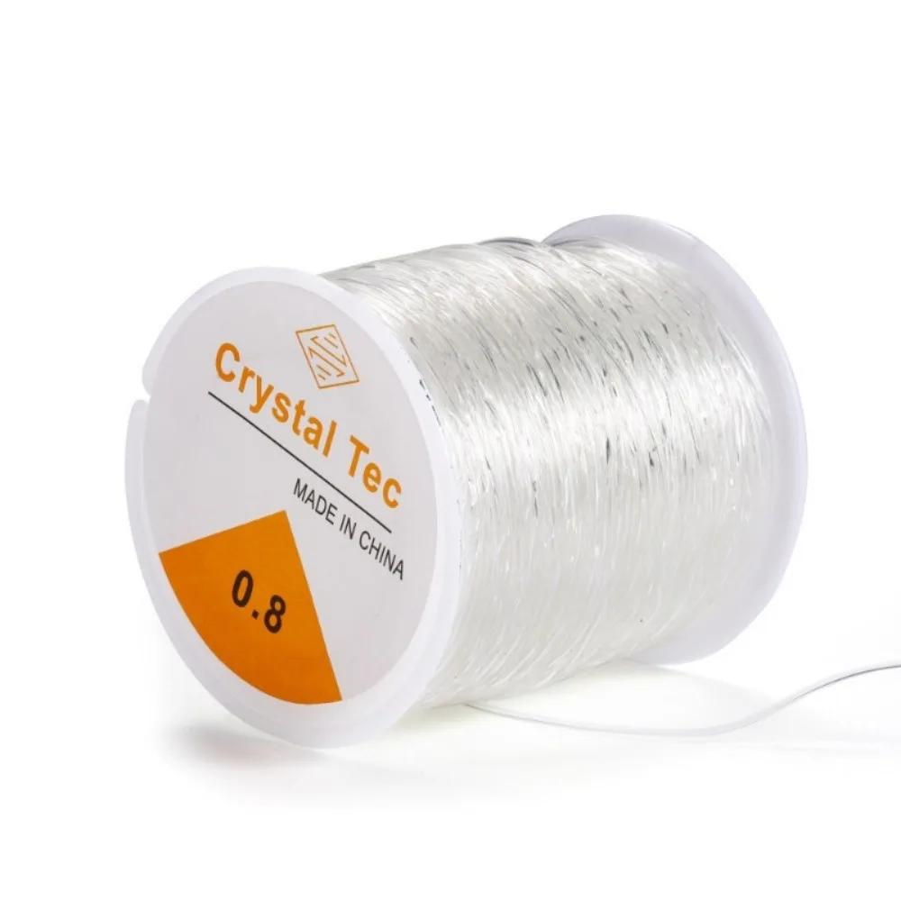 Crystal Bead Elastic Rope for DIY Jewelry Making - Strong Elastic Thread for Necklaces and Bracelets