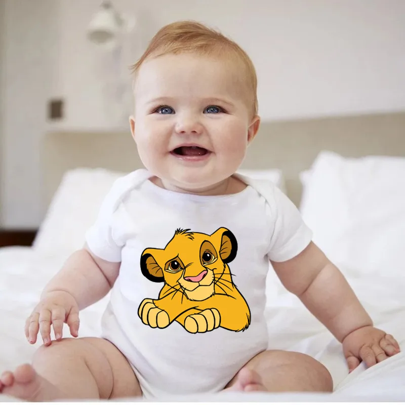 Simba Lion King Baby Clothes New Born Baby Boy Body 100% Cotone Tute Baby Summer Clothes Pagliaccetto Neonato
