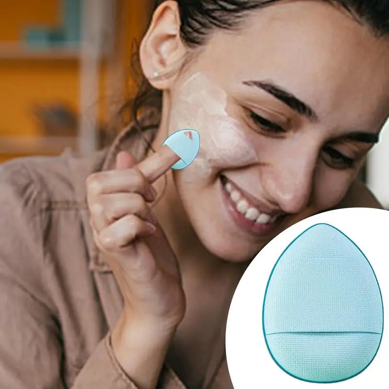 Mini Finger Puff Foundation Detail Makeup Cushion Puff Wet And Dry