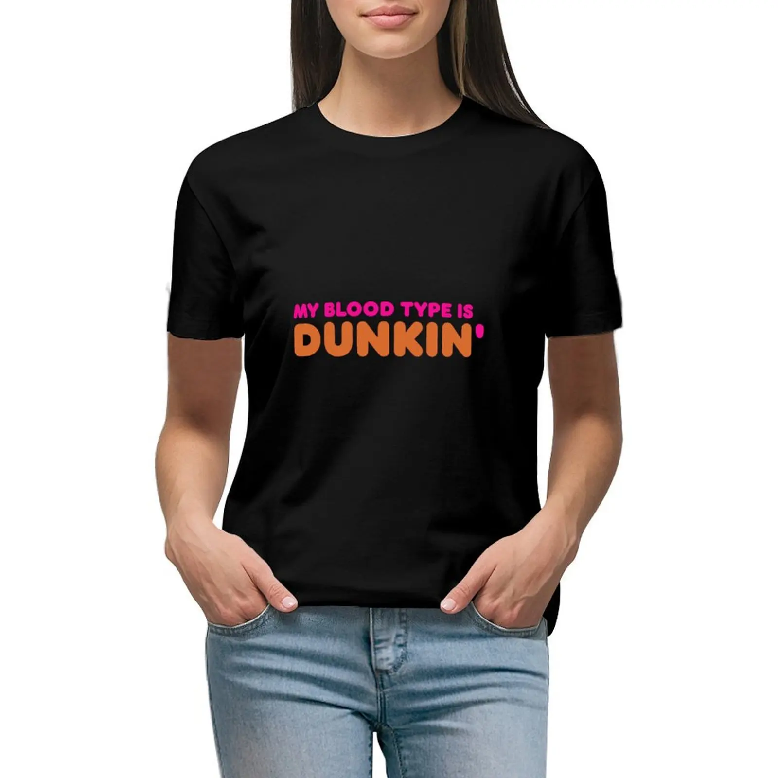 

dunkin T-shirt vintage clothes summer clothes T-shirt Women