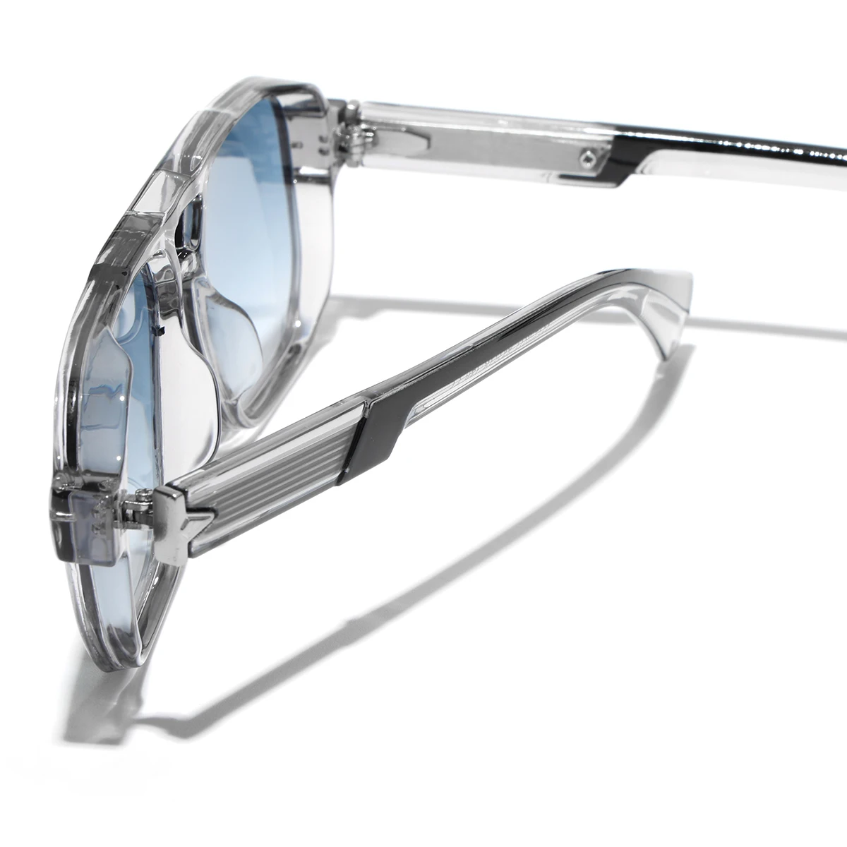 Vintage Transparent Frame Unisex Sunglasses with UV400 Protection – Luxury Designer Style