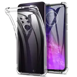 Heavy Duty Drop-proof Soft Silicone TPU Clear Case for Motorola Moto One Zoom