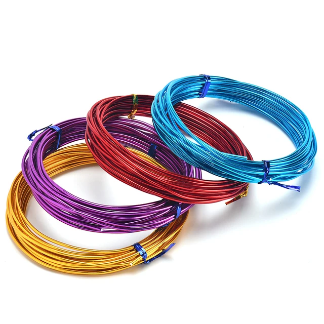 10-18 Gauge Aluminum Wire Anodized Jewelry Craft Making Beading Floral  Colored Aluminum Craft Wire