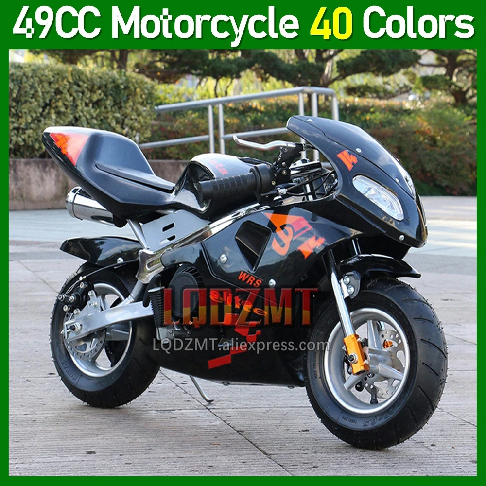 Mini Moto 2 Temps 49cc 50cc Atv Toutterrain, Superbike Réel, Moto Essence, Puissance Course
