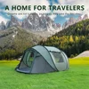 5-8 people quick opening hand throw tent waterproof camping boat tent outdoor tent fully automatic pop-up