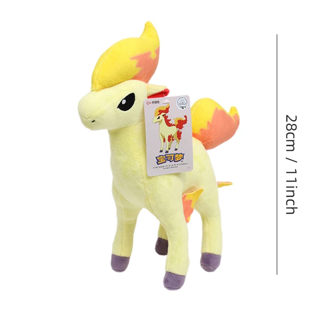 Pokemon Kawaii Ponyta Stuffed Toys Cartoon&Cute Fire Horse Plush Dolls Throw Pillow Birthday Gift  For Kids Friends Boys 3