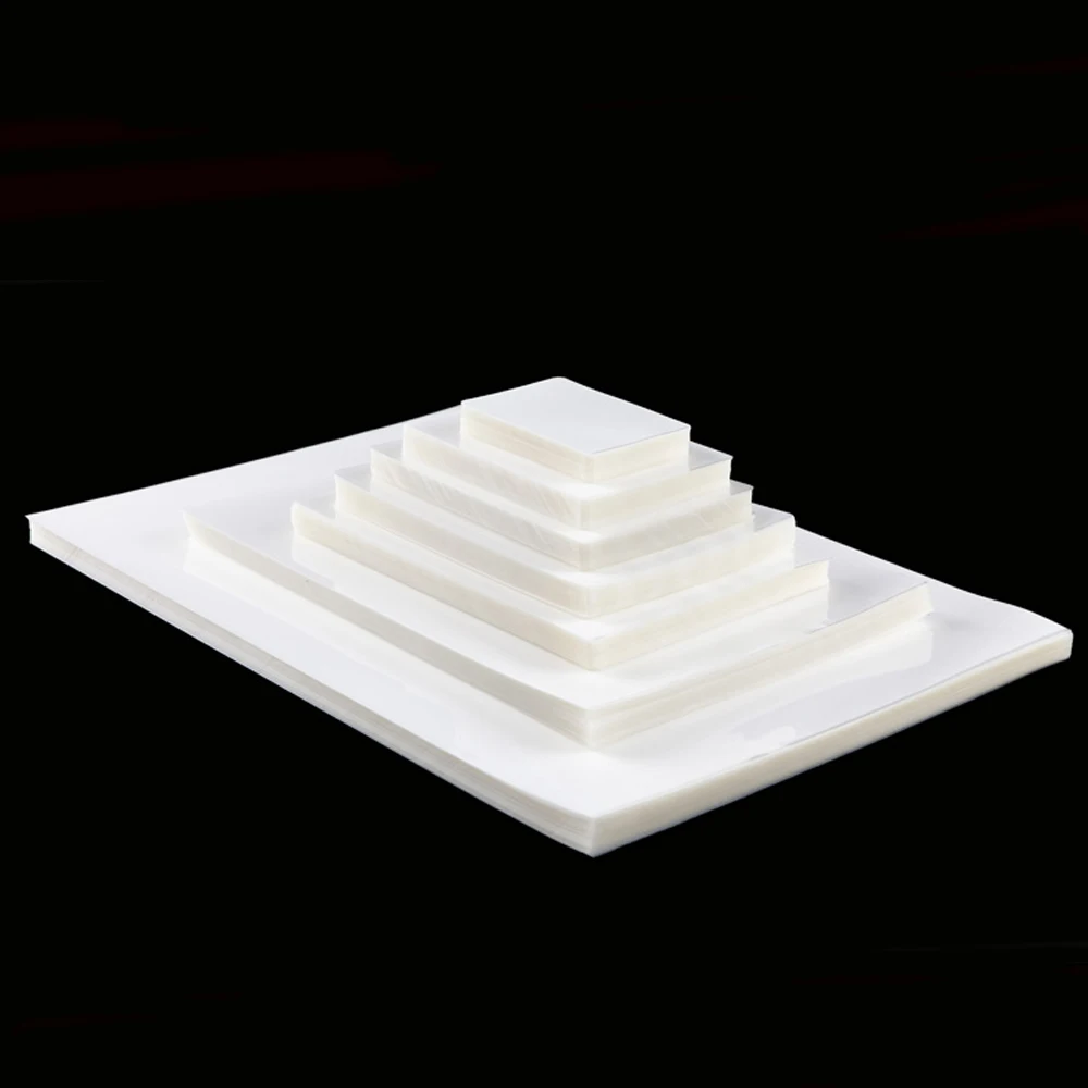 Lamination Film 100PCS/Lot 50 Mic A4 Thermal Laminating Film PET for Photo/Files/Card/Picture Lamination Roll Plastic Film
