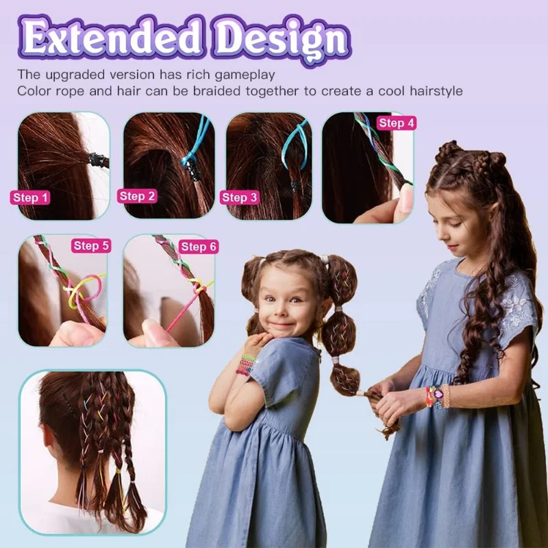 Bracelets Make Your Own Craft Set Children Friendship DIY Jewellery Craft Girls Friendship Bracelet Beads Colourful Bracelet Kit