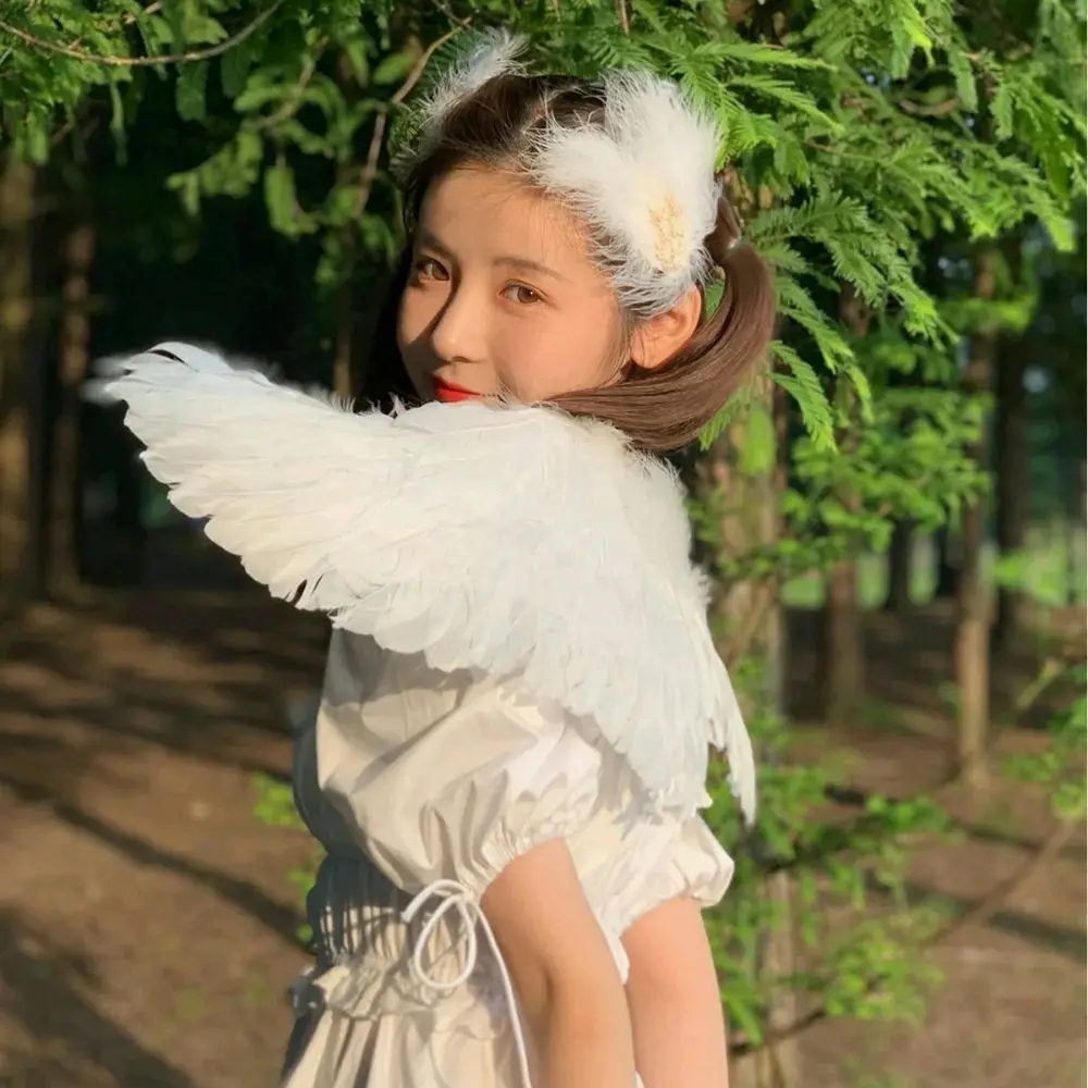

Angel Feather Wings Party Decoration Props Scene Layout Stage Performance Show Supply Christmas Halloween Party Costume Cosplay