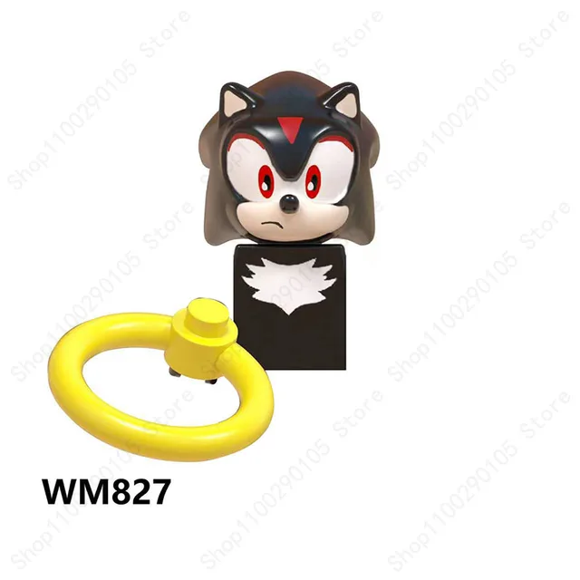 Mini Action Figure Building Block Sonic Teirusu Silver Nakkurusu Shadow Eggman Blaze Storm Knuckles KF6123 LG1001 WM6086 Bricks 827