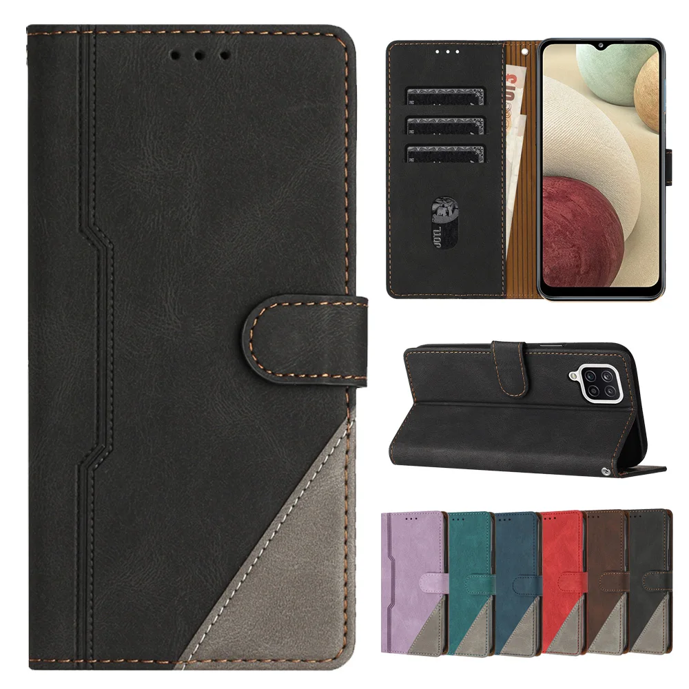 

2024 Skin Feel Wallet Case for Samsung Galaxy A02S A03S A04E A21S A12 A22 A32 A52 A11 A31 A41 A51 A71 A10 A30 A50 Card Holder Co