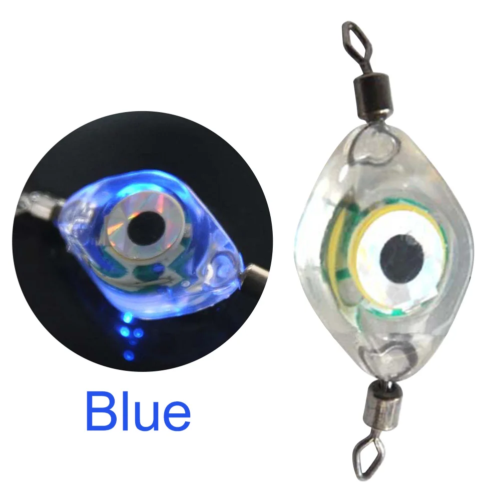 Fishing Luminous Lure Eye Shape Fishing Lure Light LED Waterproof Sensing Deep Drop for Seawater Freshwater for Underwater