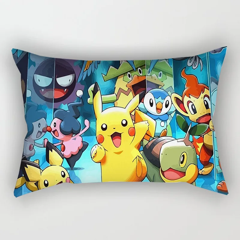 Pokemon Pillow Cover Decorative Cushion Cover Satin Cloth Cartoon Figure  Print Pillowcase Car Living Room Pillow Case Home Decor - Price history &  Review, AliExpress Seller - Uniqueme Party Store