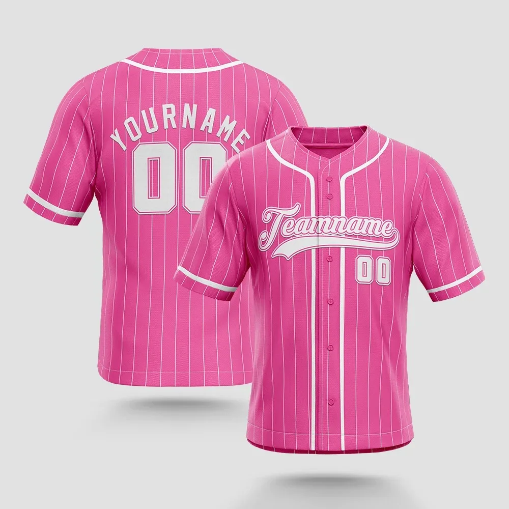 Baseball Jersey Button Down Plain Short Sleeve Hipster Hip Hop T Shirts Baseball Jersey add your name number