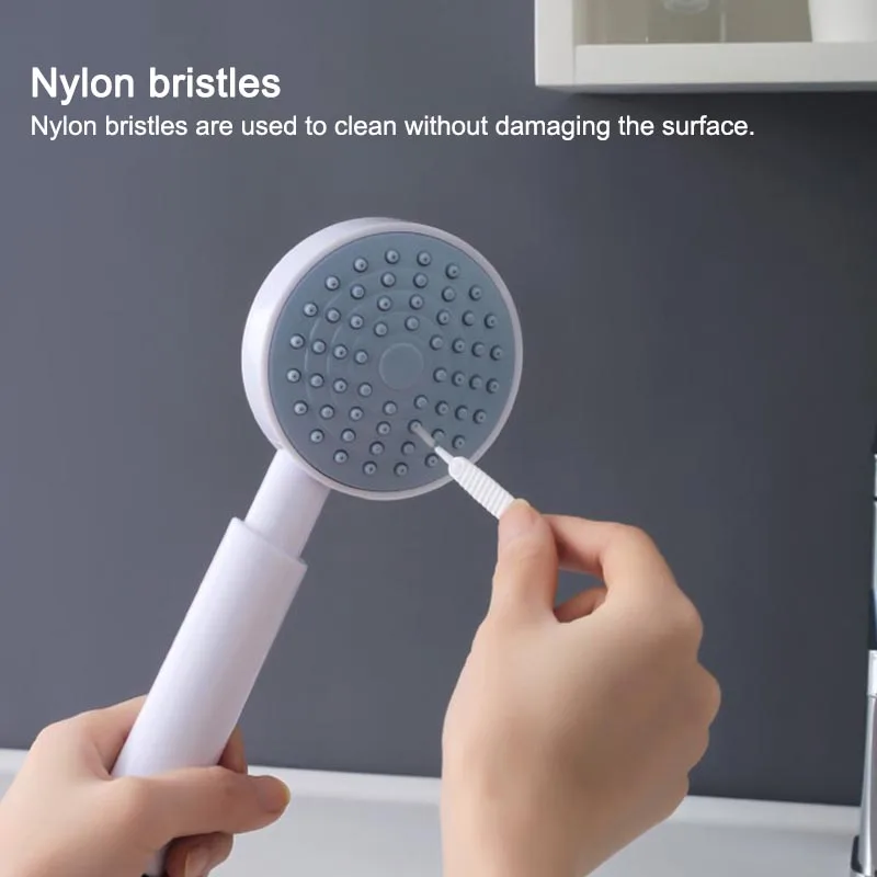 Brosse de nettoyage de pomme de douche, petite brosse blanche pour nettoyer  les pores, Nylon Anti-colmatage pour la cuisine, les toilettes, le  nettoyeur de vitres de téléphones, 10 pièces