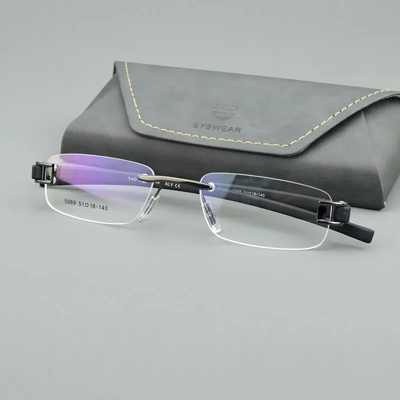 TAG Hezekiah Glasses Frames Men T5069 square Eyewear Optical