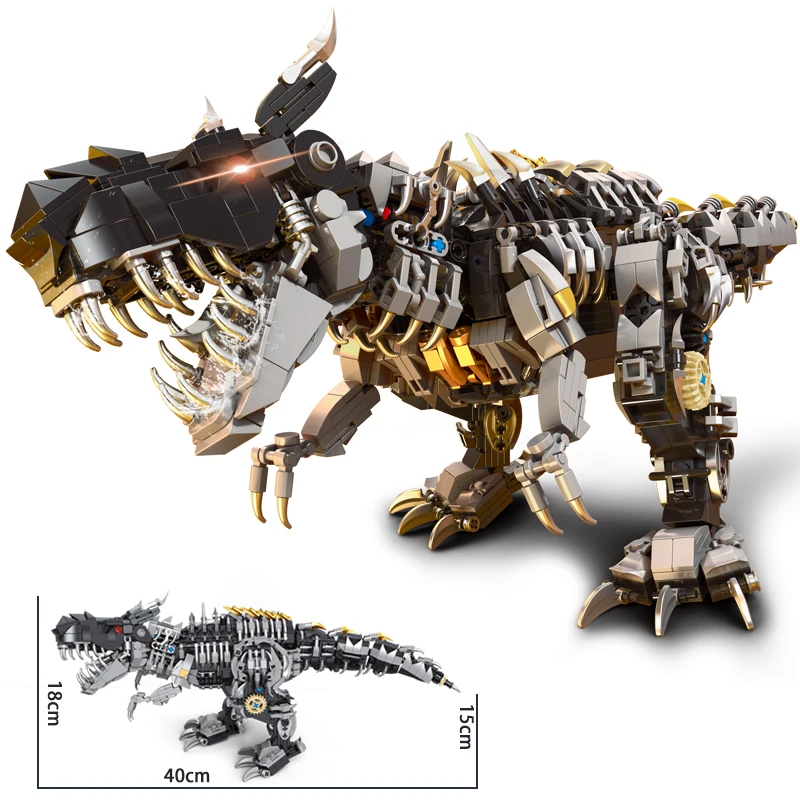

Moc Creative Dino World Tyrannosaurus Model Building Kits Bolcks Bricks Dinosaurs Park Figures Toys Kids Christmas Gift