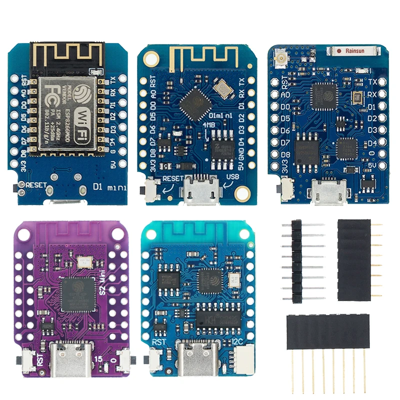 Enhanced IoT WiFi Development Board with Micro USB/Type-C and Pins