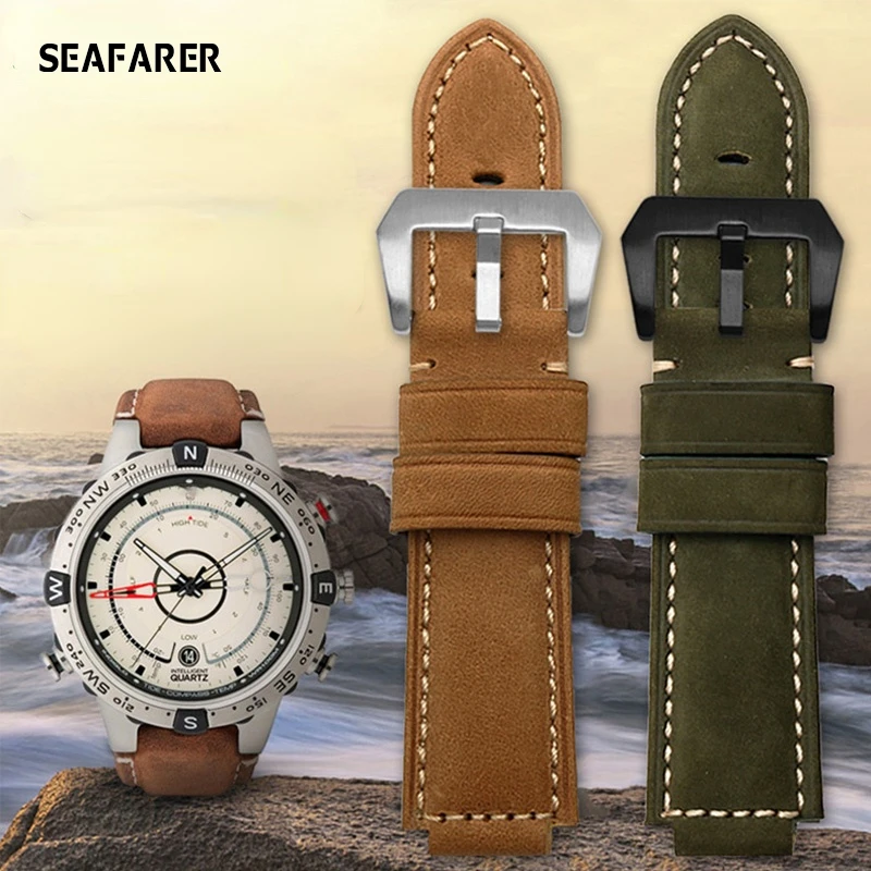 WatchBands for Timex Applicable To Timex Tide Compass T2n720 T2n721 T2n739 Watch  Band Nylon Men's Leather Belt Watch Strap - AliExpress