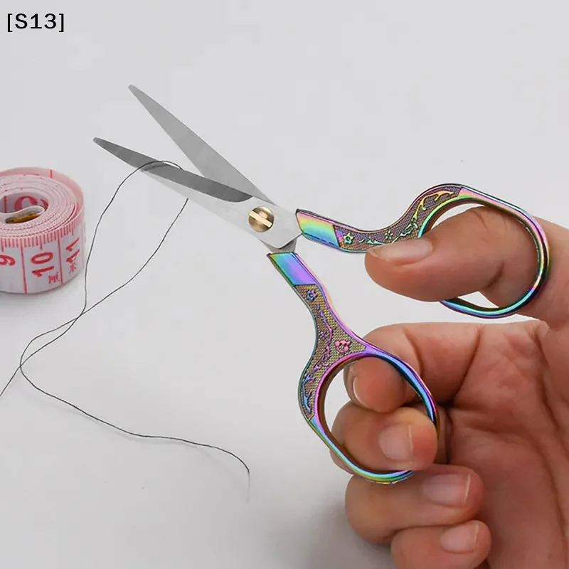 빈티지 스테인레스 스틸 가위 재봉 원단 커터 자수 가위 재단사 가위 재봉 도구 DIY 재봉 액세서리[S13]