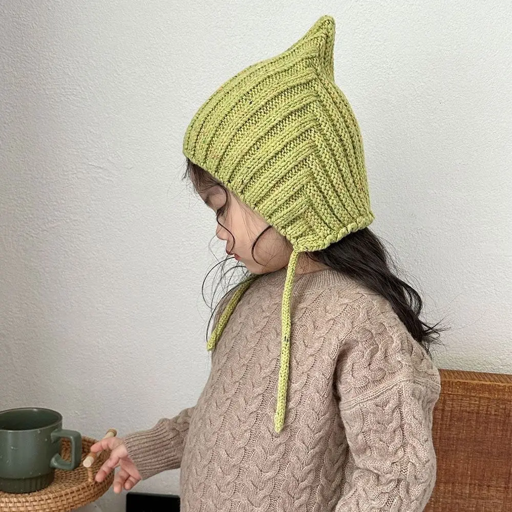 1-4 Year Fashion Elves Winter Hats Soft Crochet Knitted Cap Cute Warm Photography Prop Infant