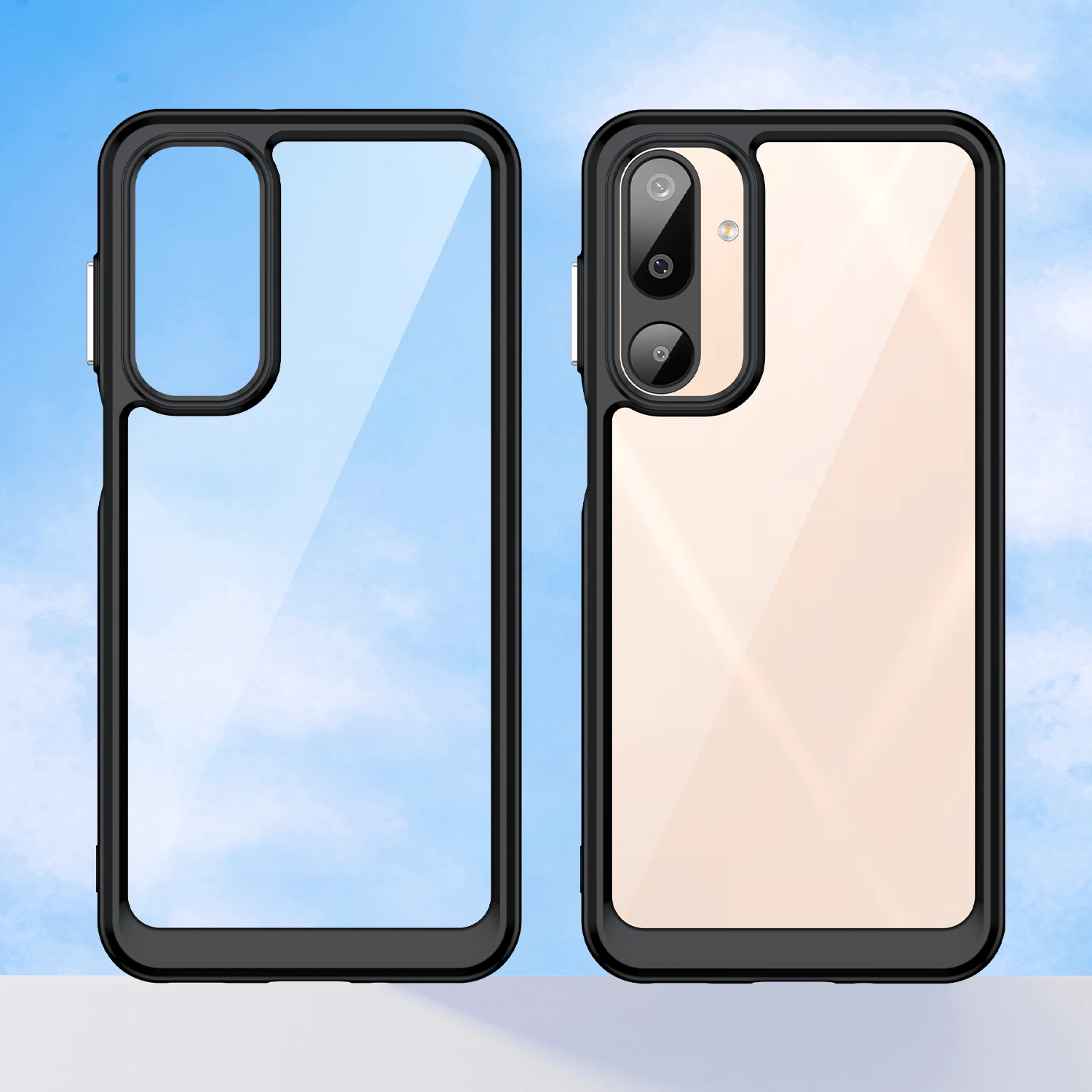 Clear Hard Translucent Phone Bumper Case