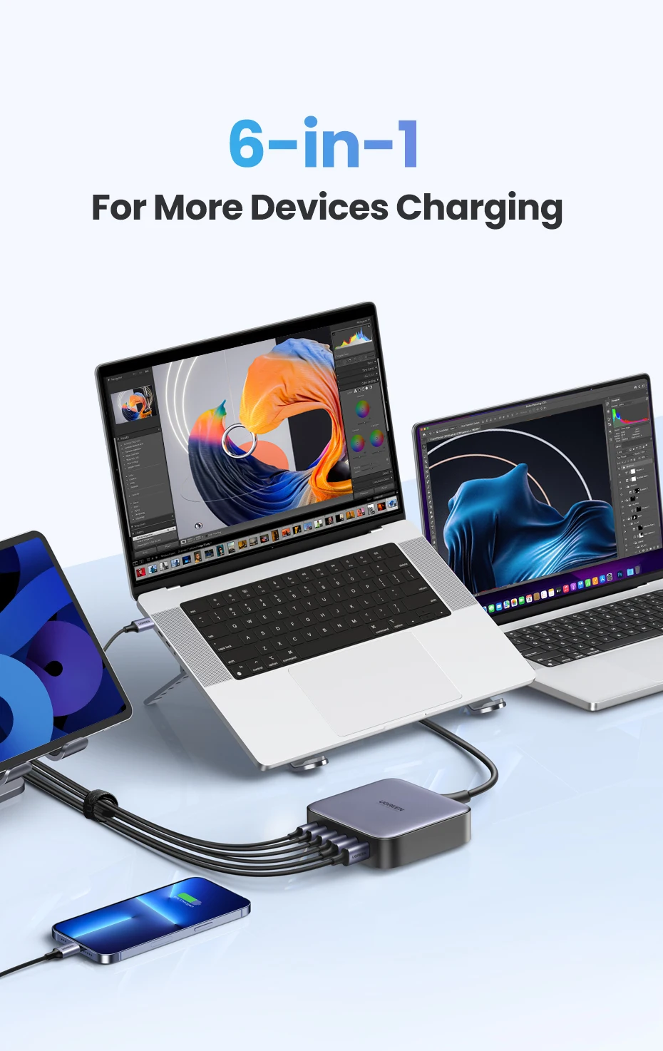 Buy UGreen Nexode 200W Desktop Charger Price In Pakistan available on techmac.pk we offer fast home delivery all over nationwide.