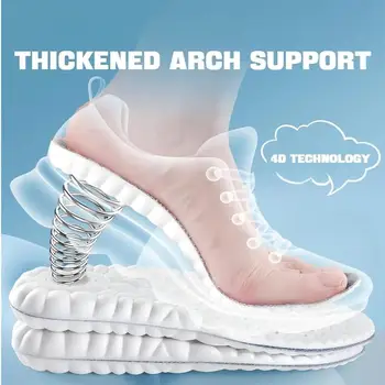 4D Massage Insoles Super Soft Sports Shoes Insole for Feet Running Baskets Shoe Sole Arch Support Orthopedic Inserts Unisex 2