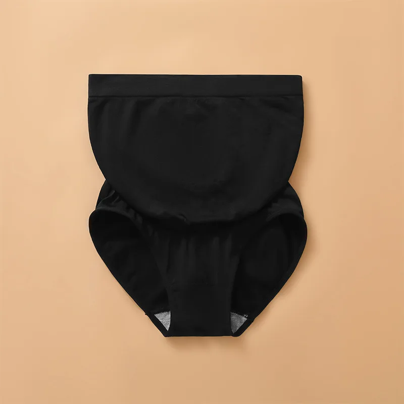 Comfortable Pregnant Clothes High Waist Breathable Pregnancy Underwear Seamless Maternity Panty for Women Boxer Safety Panties