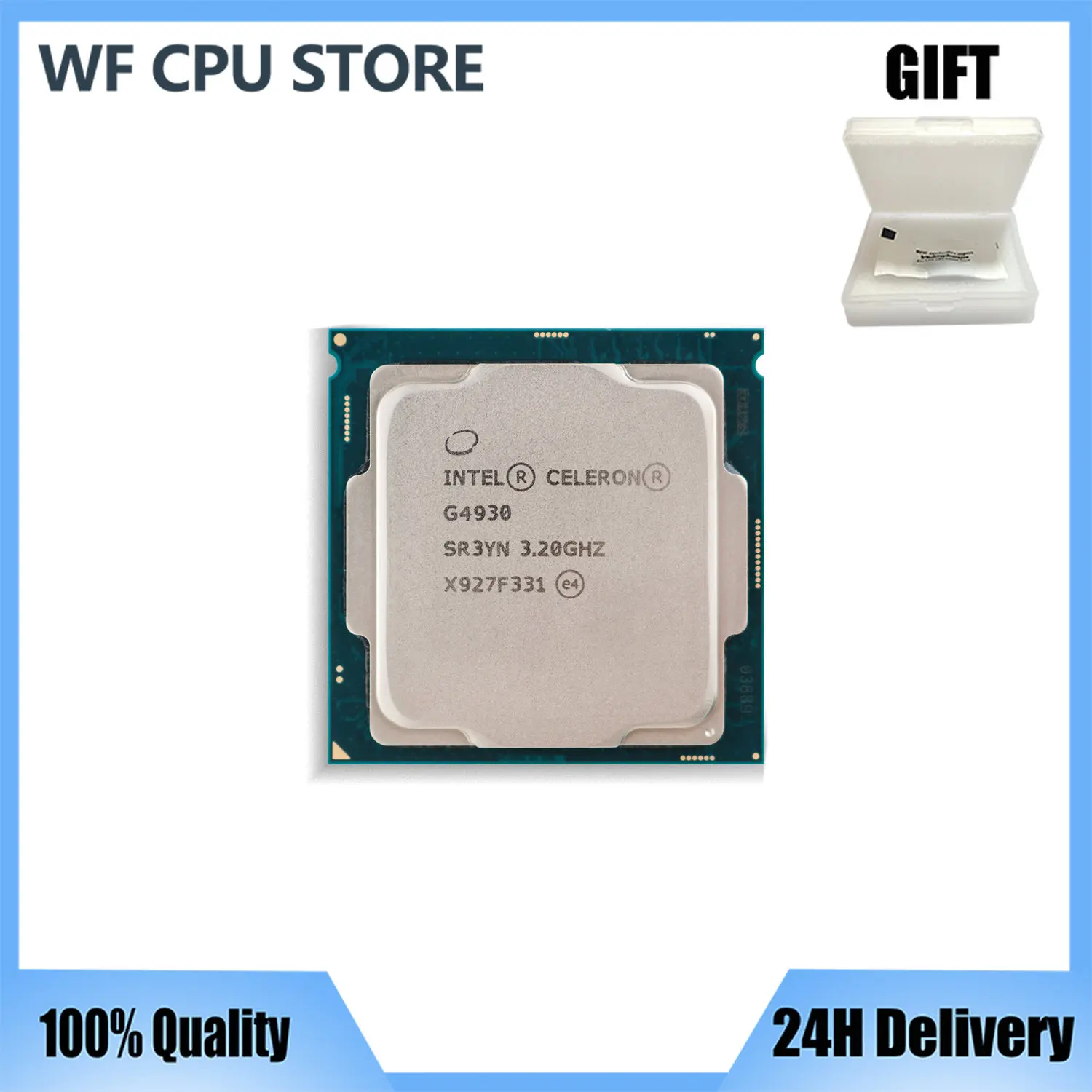 Prosシューまたはcpu intel Celeron g4930 3.2ghzデュアルコアデュアルスレッド54w lga 1151 ...
