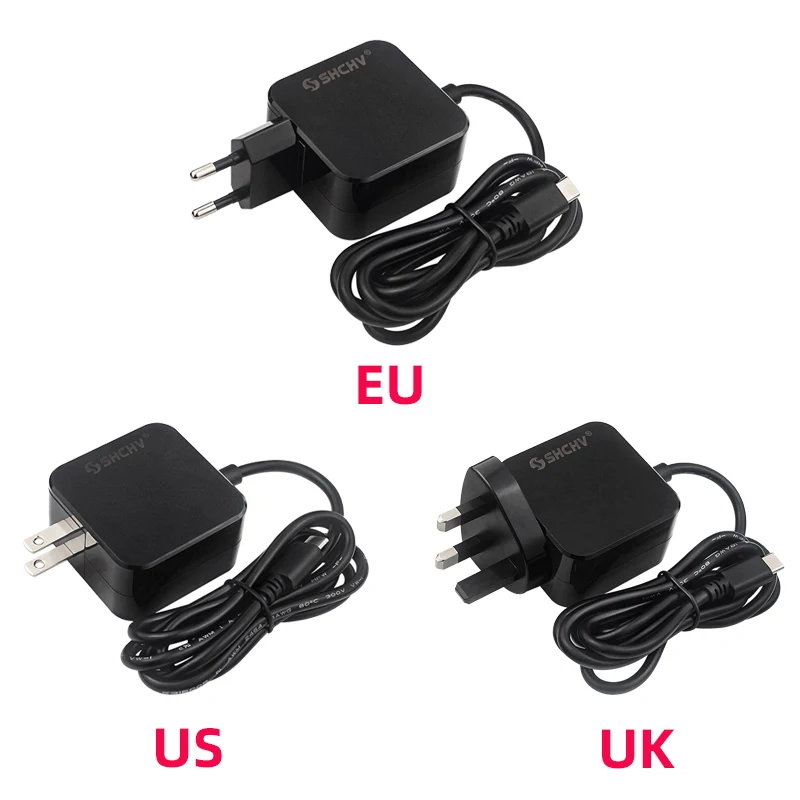 Raspberry pi Adaptador de Alimentação pd 27w 5.1v 5a Usb-c ue Eua uk Plug Carregador para Rpi Pi5 - Imagem 3