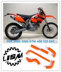 6PCS SILICONE RADIATOR HOSE FOR 2002-2006 KTM 400 525 EXC Replacement Part 2003 2004 2005