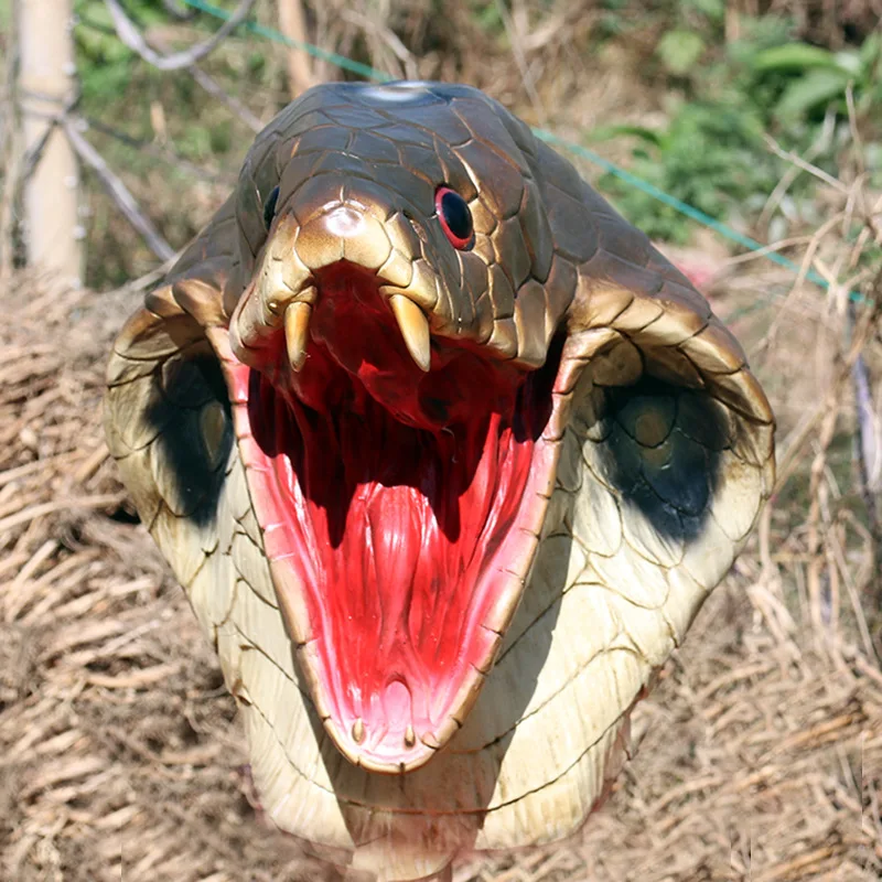 

Event Horror Cobra Hood Masks Halloween Party Carnival Masquerade Terrorist Model Performance Headgear Props Interesting Show