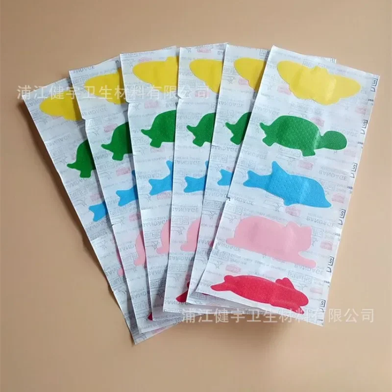 30pcs/lot Baby Bandages Cartoon Animal Shaped Children Bandaid Waterproof Elastic Kid Small Wound Patch Bandage Plaster