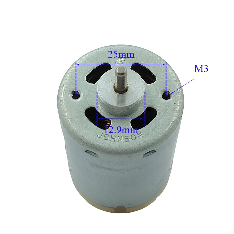 RS-540 진공청소기용 고속 파워 대토크 DC 6V 모터, 강력한 540 모터