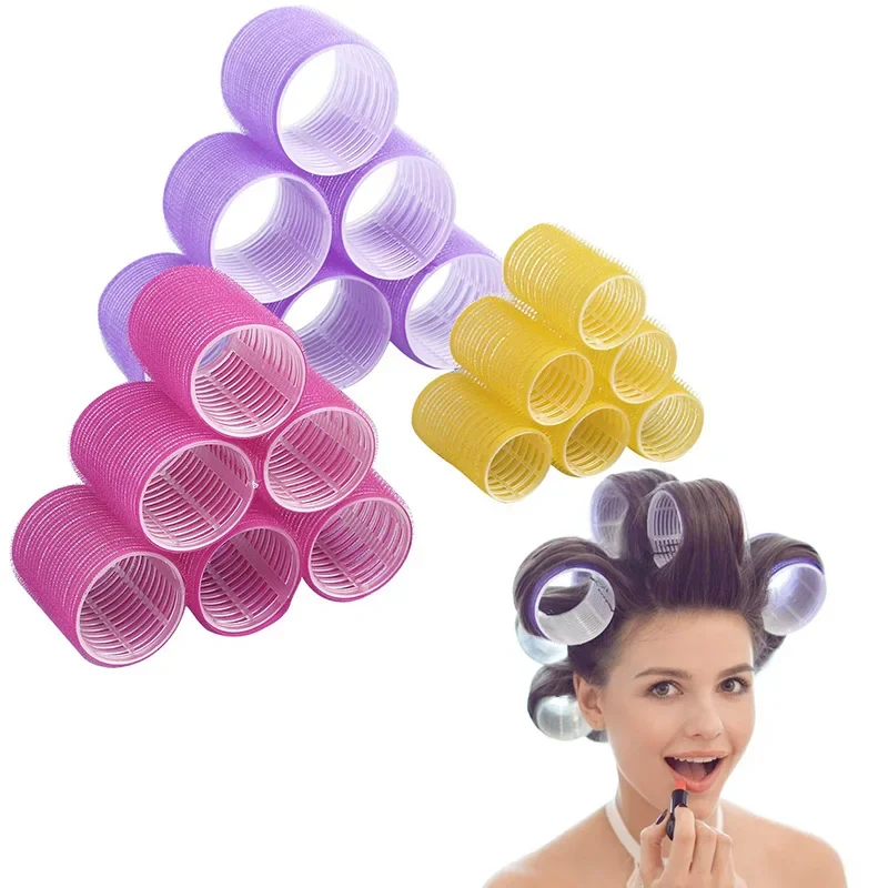 Self-Grip Hair Rollers Heatless Hair Curlers DIY Styling Tools 3PCS