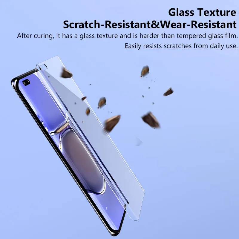 3 Pellicole In Vetro Temperato UV Per Samsung Galaxy Note 9 - Copertura Completa 3D, Sensibilità Al Tocco, Ripara Graffi - Con Adesivo Liquido