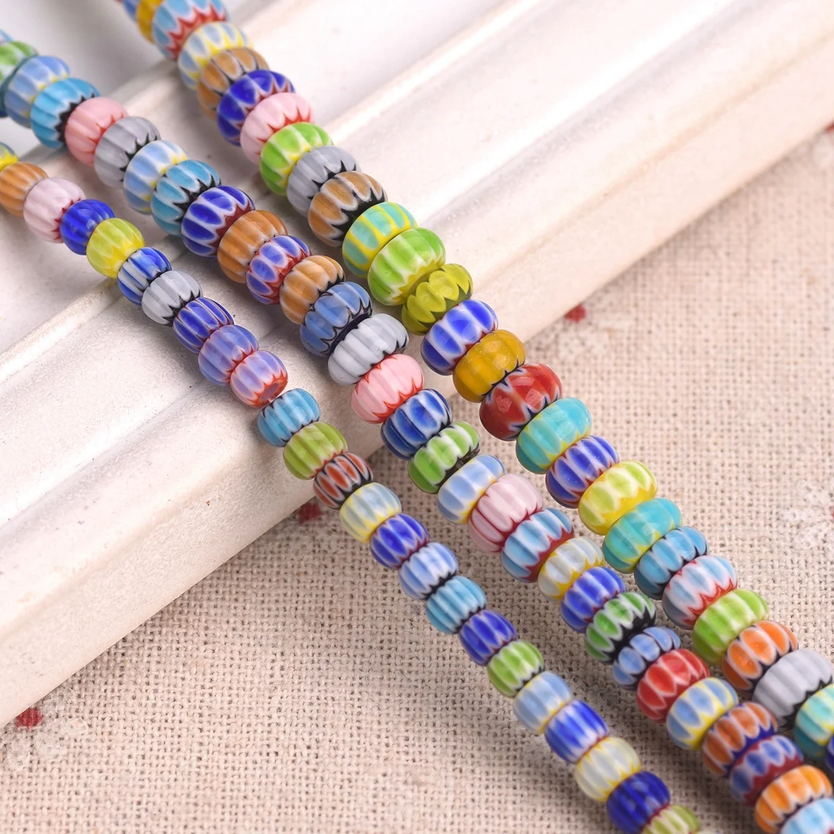 PATIKIL 100 Großlochperlen Aus Acryl – Gelb, 15x9 Mm, Für Stift-DIY, Schmuck & Dekoration