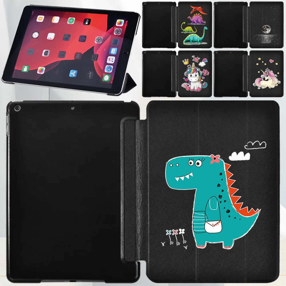 

Case for Apple Ipad 7th/8th/9th Gen10.2"/Pro 11" 9.7" 10.5/Mini 1/2/3/4/5/Air 1/2/3/4 Cartoon Series Shell Tri-fold Tablet Cover