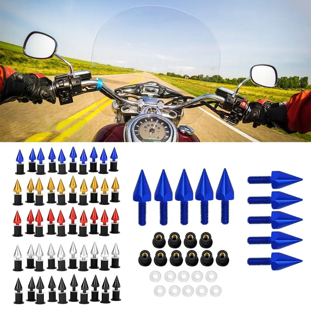 

Wind Screen M5 Screws Nuts Motorcycle Windshield Screw Electricbike Scooter Motorbike Supplies Modification Accessories